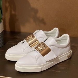 Versace Gold Medusa Shoes